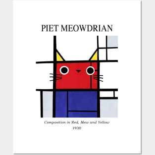 Meowdrian Posters and Art